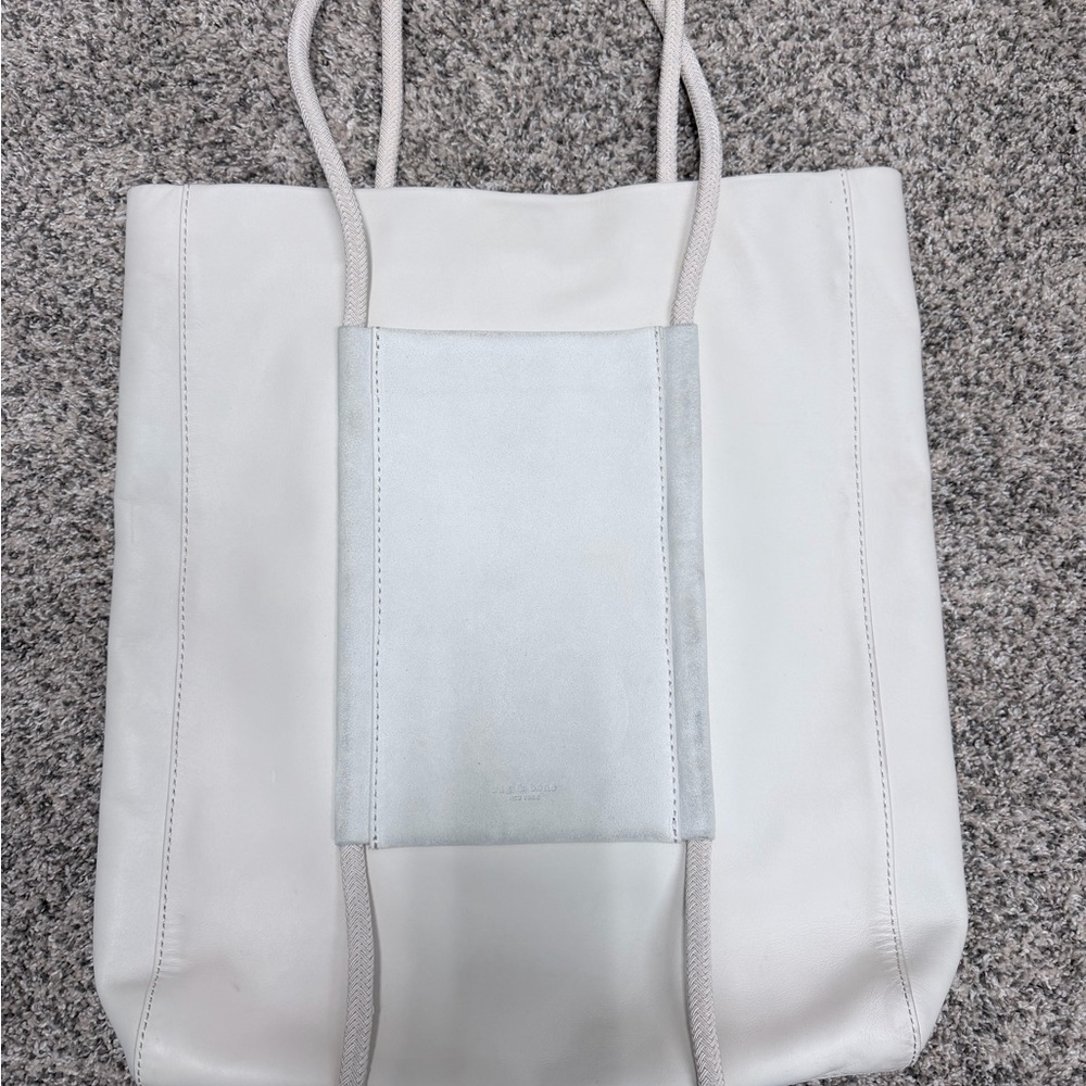 Elegant Rag and Bone White Tote Bag